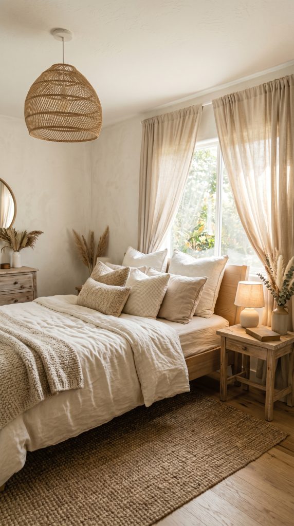 Neutral Bedding Room Ideas
