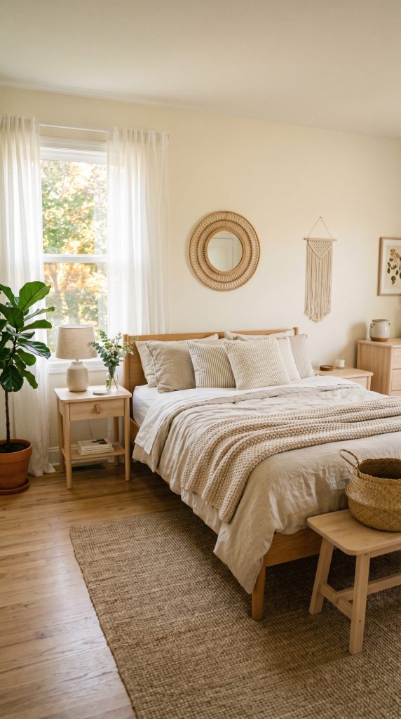 Airy summer bedroom featuring lightweight 202606041650