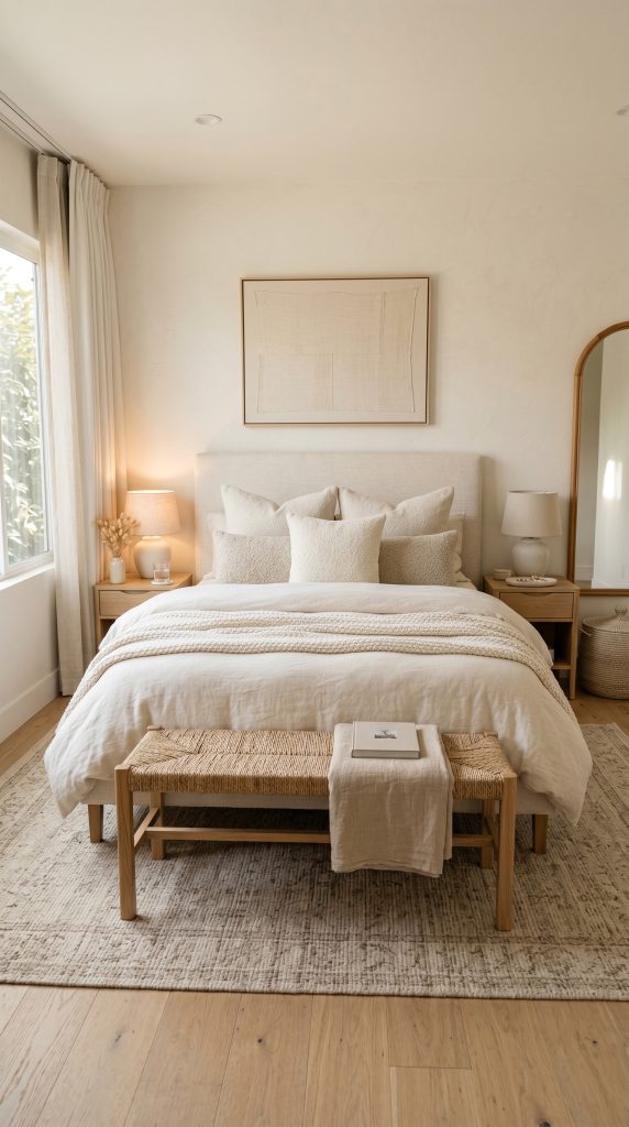 Neutral Bedding Room Ideas