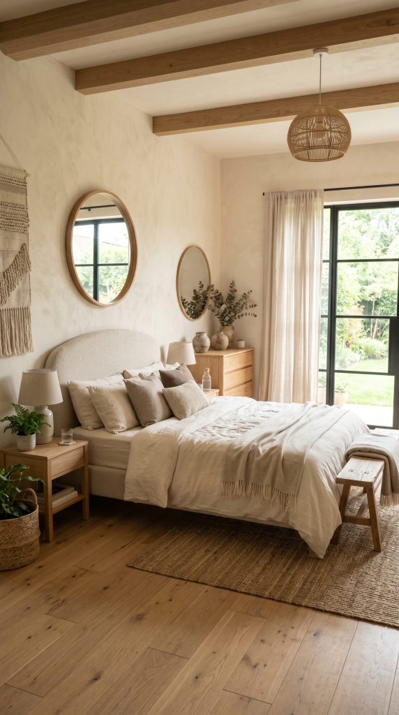 Modern organic bedroom featuring soft 202606021041