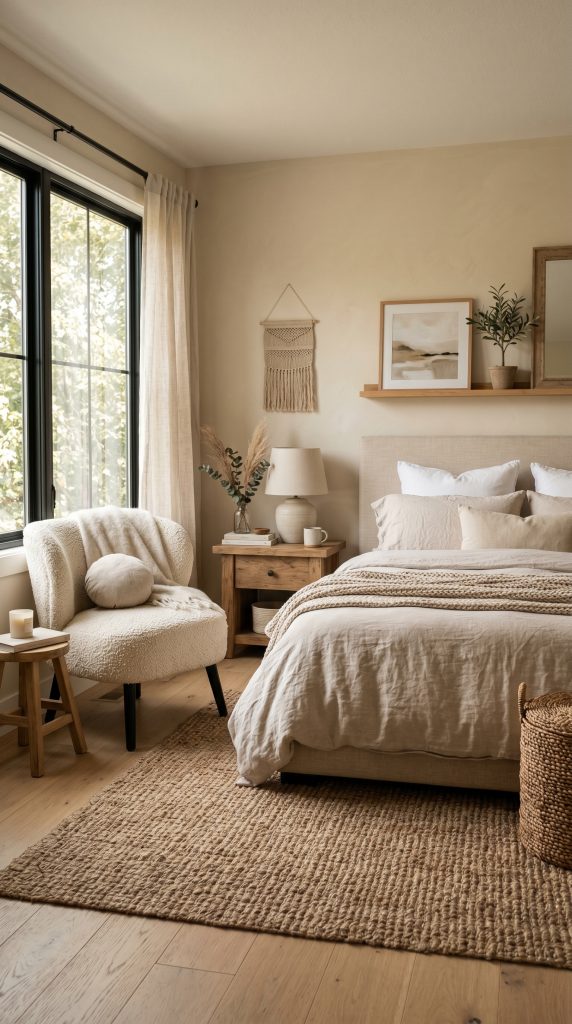 Organic modern bedroom featuring a 202606021044