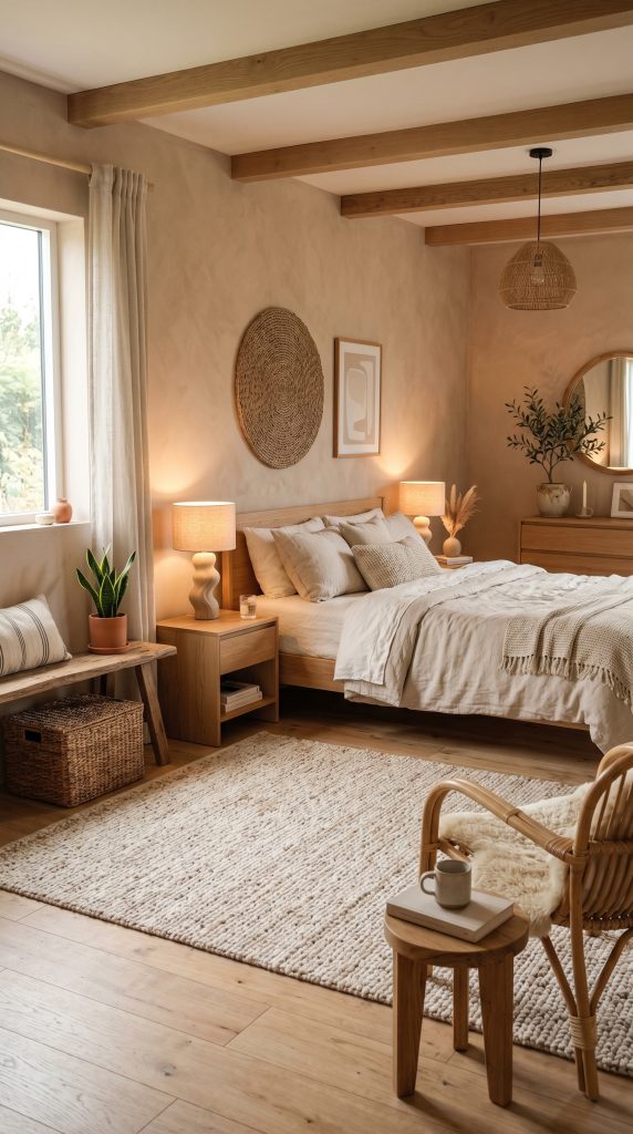 Organic modern bedroom featuring soft 202606021034