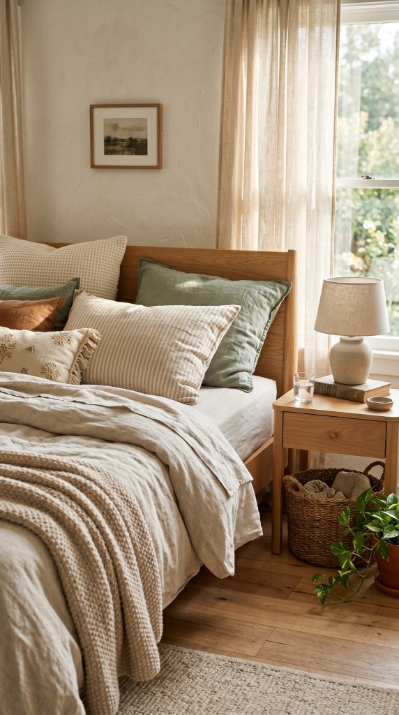 Relaxed bedroom featuring a mix 202606041652