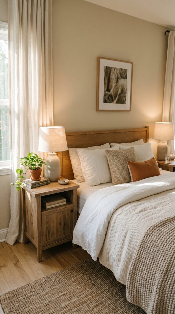 Serene bedroom featuring light oak 202606041638