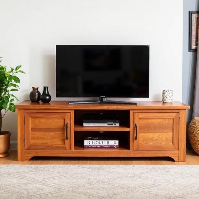 TV Stand: The Ideal Combination of Design and Utility 4 Wooden corner TV stand for small living room