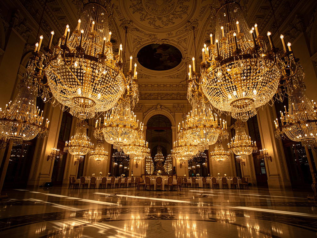 20 Best Types of Lighting Fixtures to Transform Every Home 2 Elegant crystal chandelier illuminating a luxurious dining room.