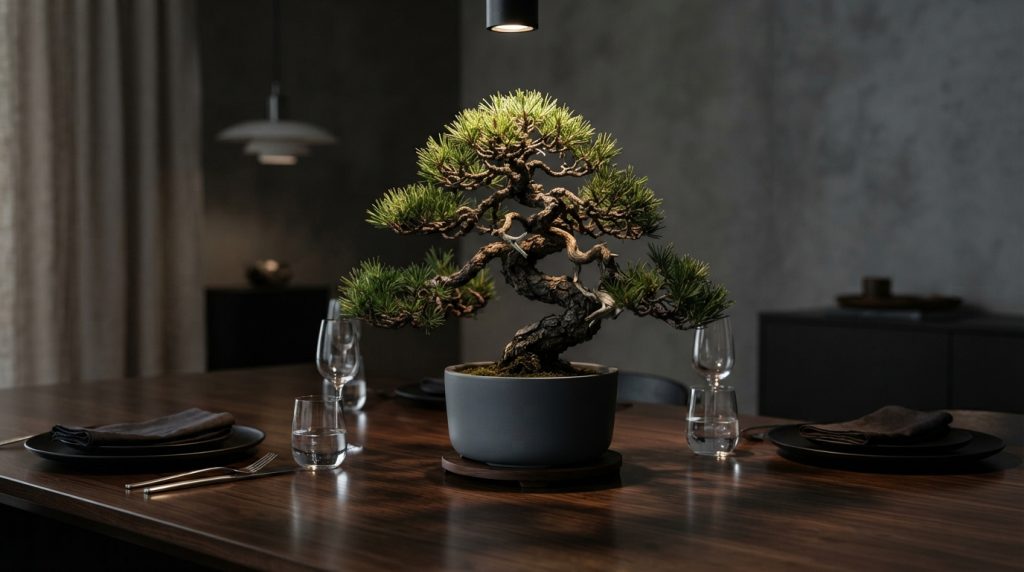Indoor plant decor ideas with a dining table plant centerpiece