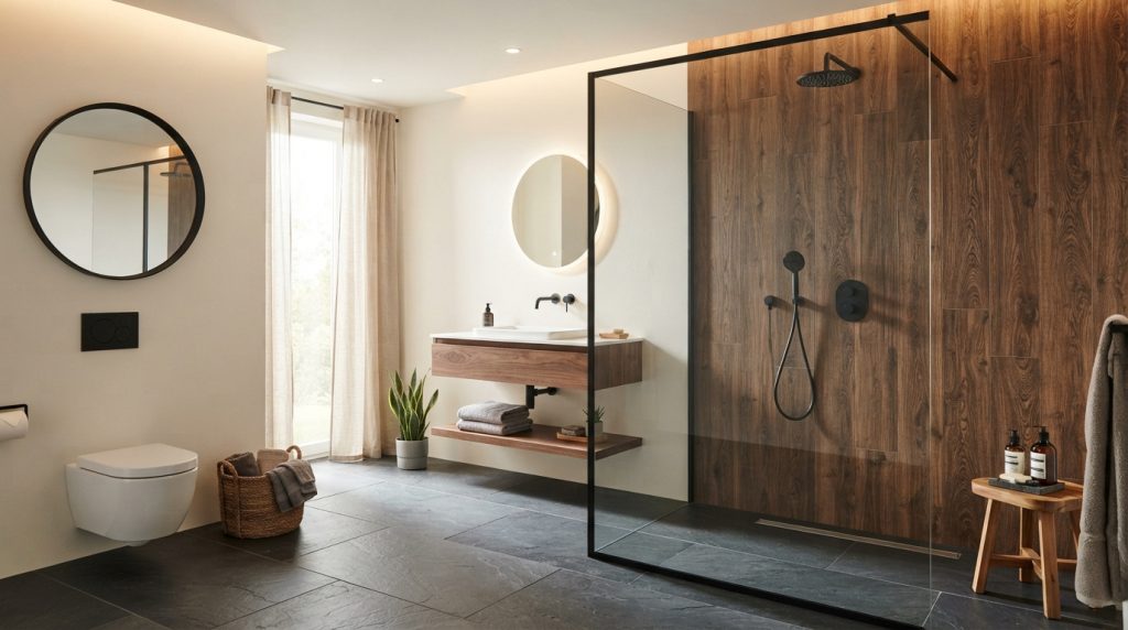 Contemporary bathroom with wood … 20260928015513