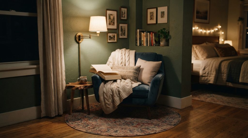 20 Bedroom Lighting Ideas for a cozy bedroom reading corner