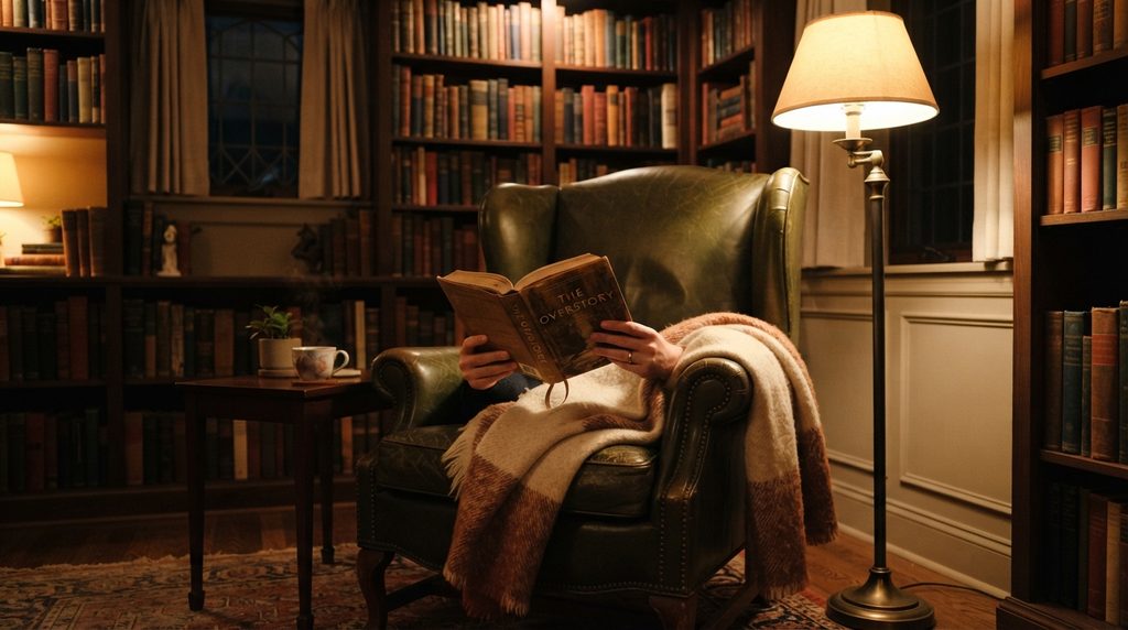 Reading corner lighting ideas with warm white bulbs creating a cozy and relaxing reading nook