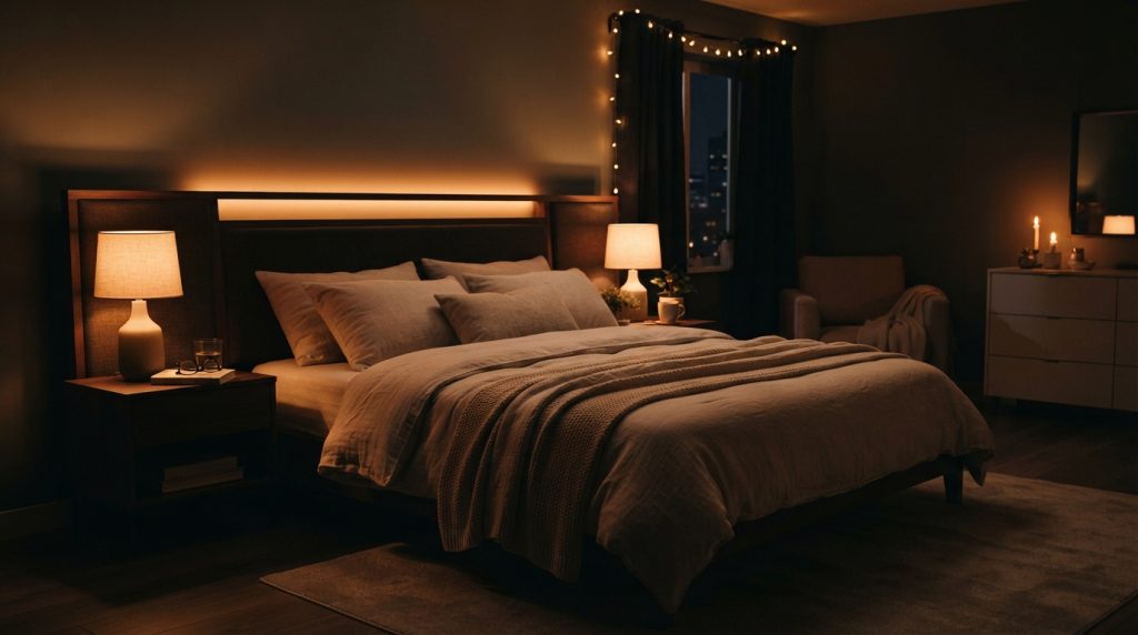 20 Bedroom Lighting Ideas with dimmable warm bedroom lights