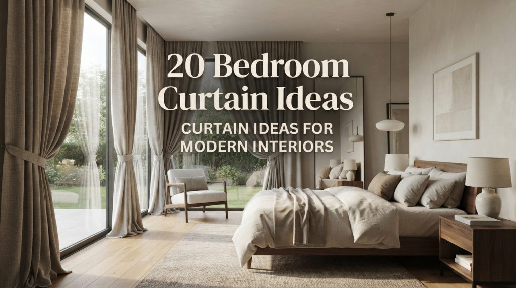 Modern bedroom curtain ideas