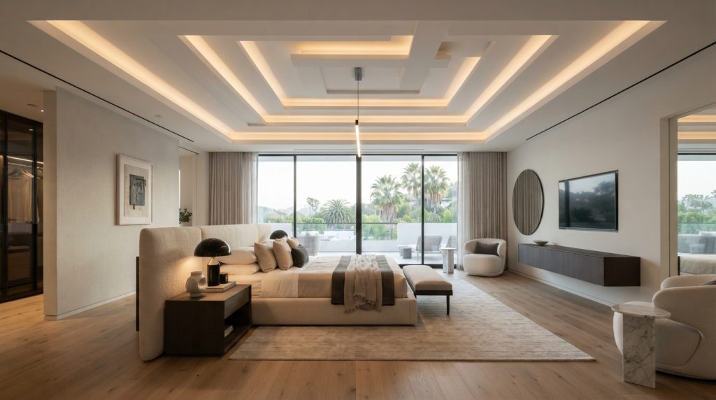 Modern bedroom gypsum ceiling de… 20260915193700