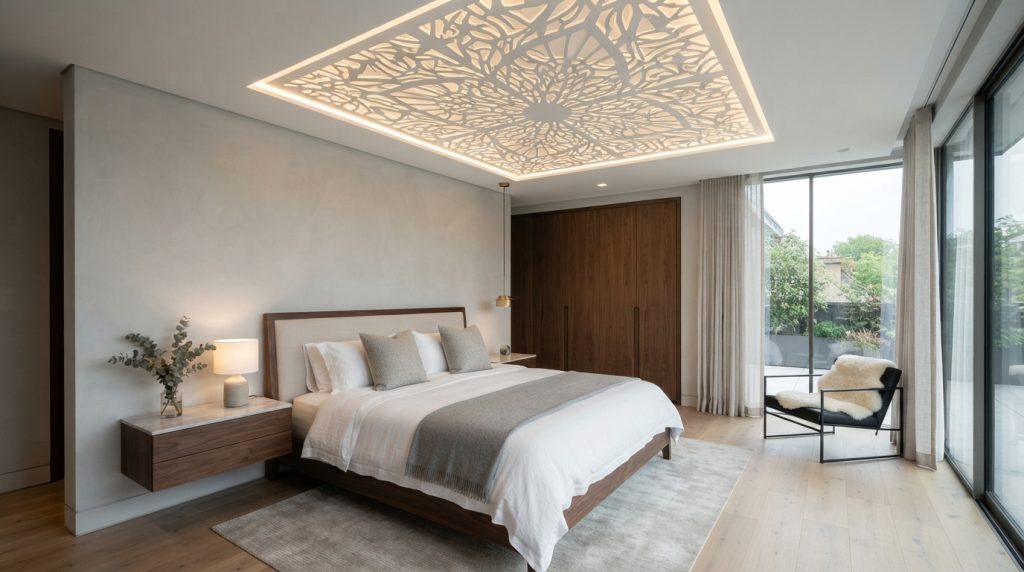 Modern bedroom with gypsum ceili… 20260915193822