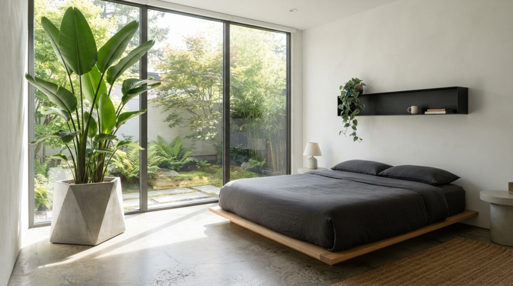 Indoor plant decor ideas for a cozy bedroom