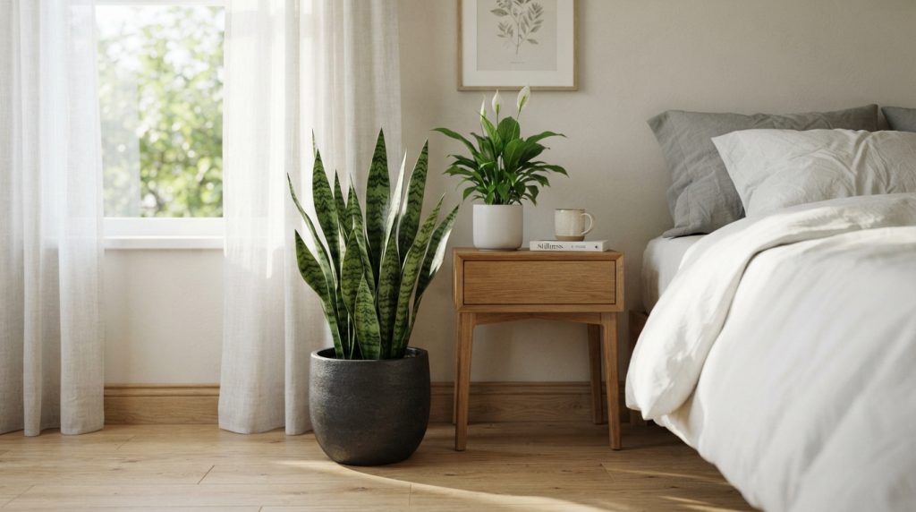 Indoor plant decor ideas for a cozy bedroom