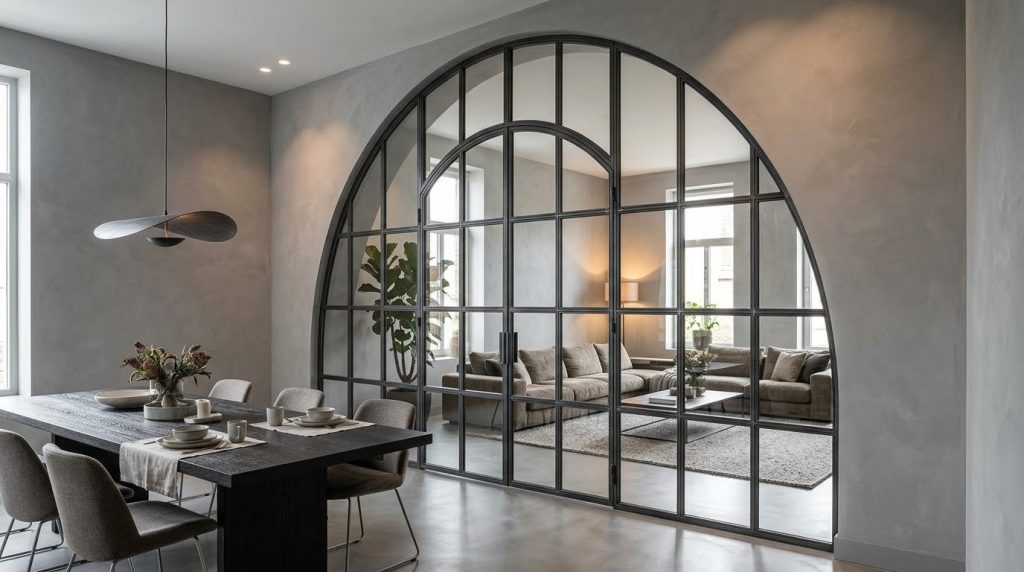 Arched room divider in room 20261009025331