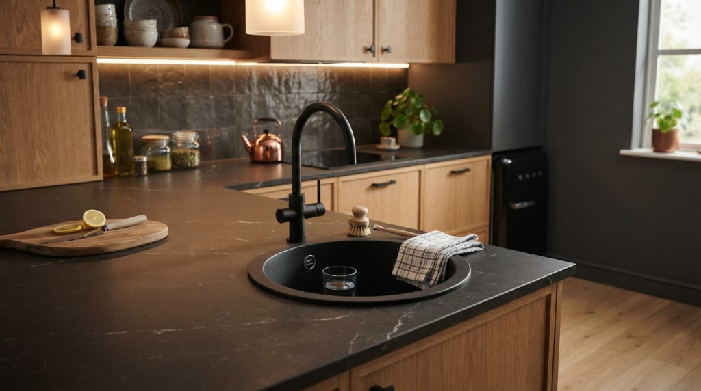 Small kitchen sink design for a compact modern kitchen