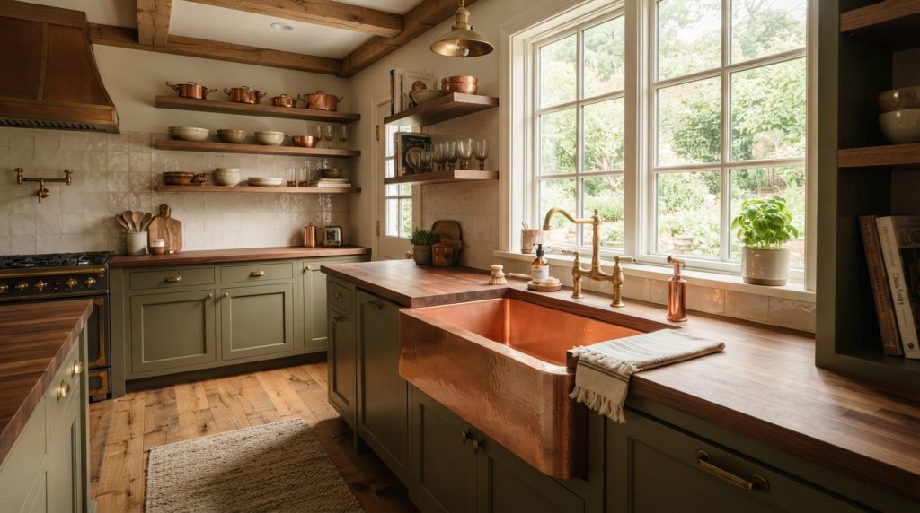 Copper farmhouse sink in kitchen 20261002025851