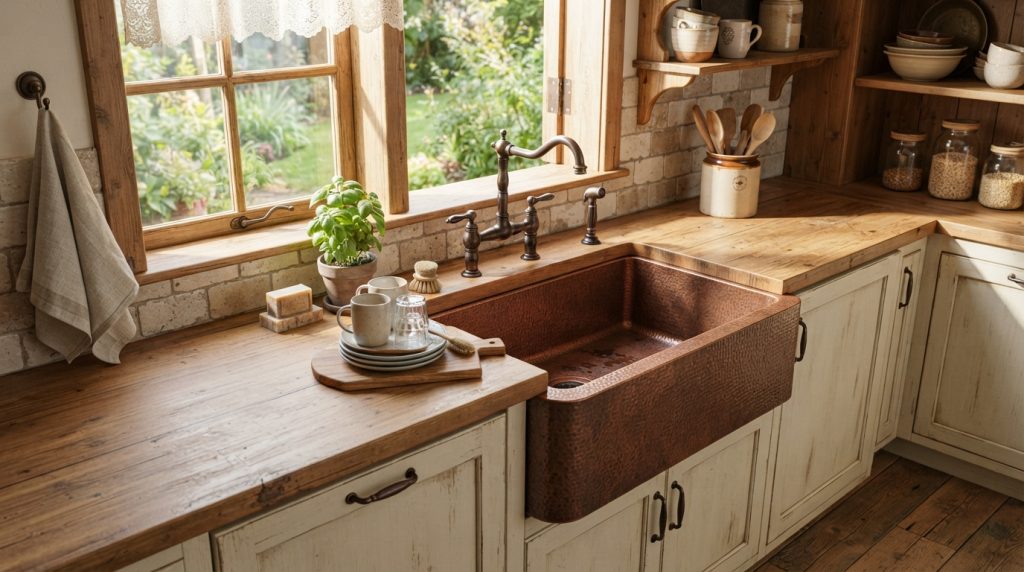 Copper farmhouse sink kitchen de… 20261002013551